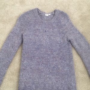 Lilac Purple, thick knit sweater